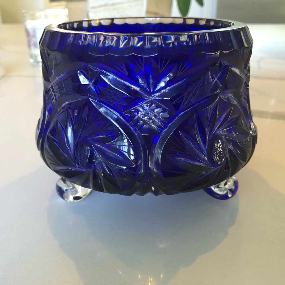 Bohemian crystal bowl